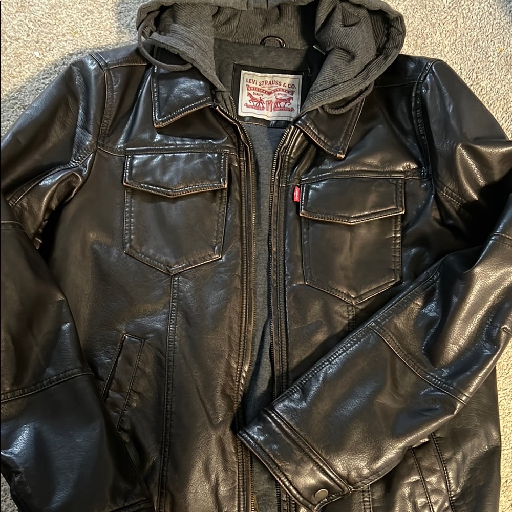 Levi's Men's Brown Leather Jacket